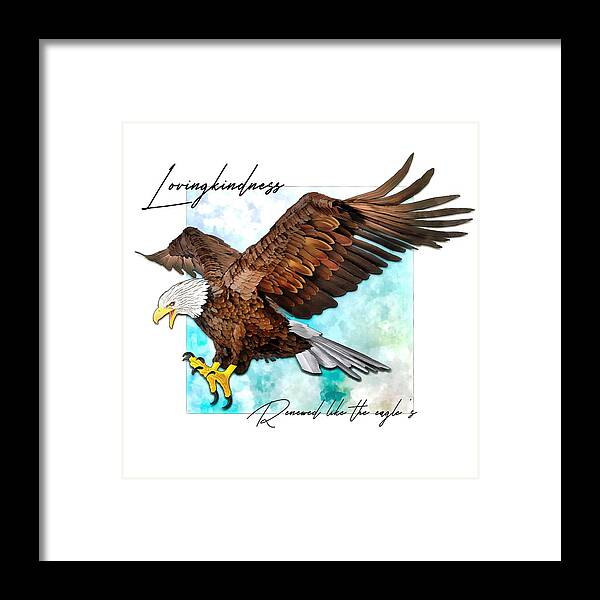 Jesus Framed Print featuring the digital art Renewed like the eagle's by Payet Emmanuel