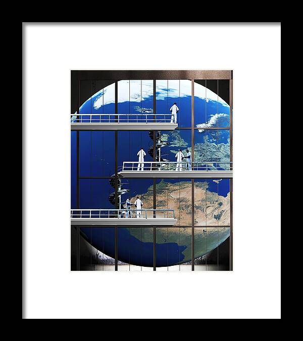 Earth Framed Print featuring the photograph Repairing Earth by Christian Darkin