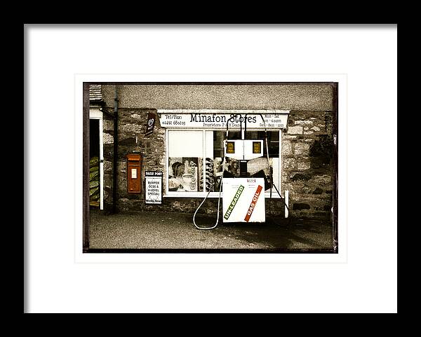 Store Framed Print featuring the photograph Resist Change - Village Shop Part1 by Mal Bray