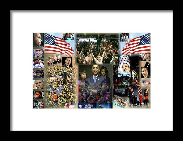 Barack Framed Print featuring the digital art Respectfully Yours..... Mr. President by Terry Wallace