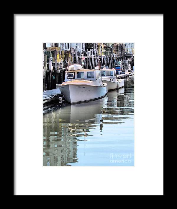 Lobster Boats Framed Print featuring the photograph Rest Time by Elizabeth Dow