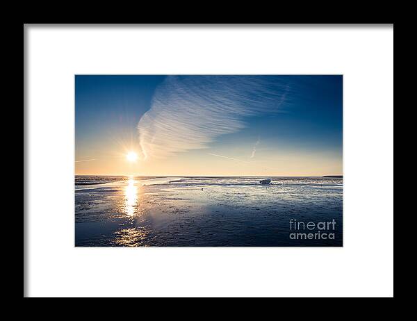 De Cocksdorp Framed Print featuring the photograph resting at the Watten Sea by Hannes Cmarits
