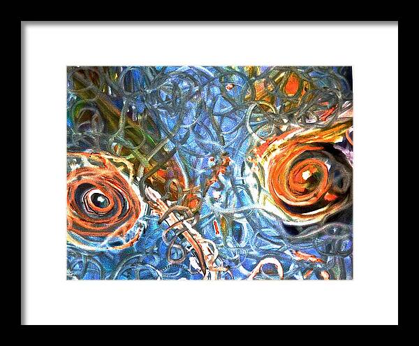  Framed Print featuring the photograph Restless Eyes by Wendell Lowe