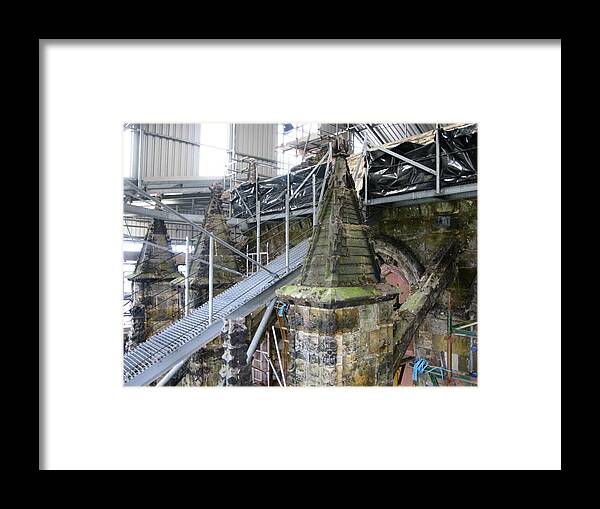 Restoration Framed Print featuring the photograph Restoration Rosslyn Chapel by Maria Joy