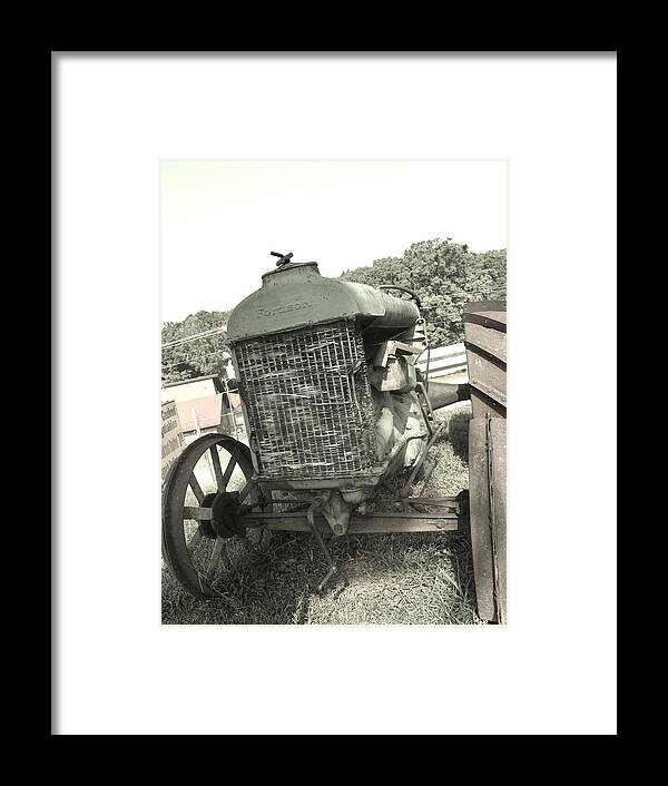 Tractor Framed Print featuring the photograph Retired by Gary Smith
