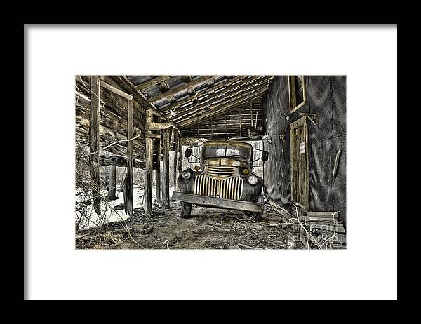 1941 Chevrolet Truck Framed Print featuring the photograph Retired by Sari Sauls