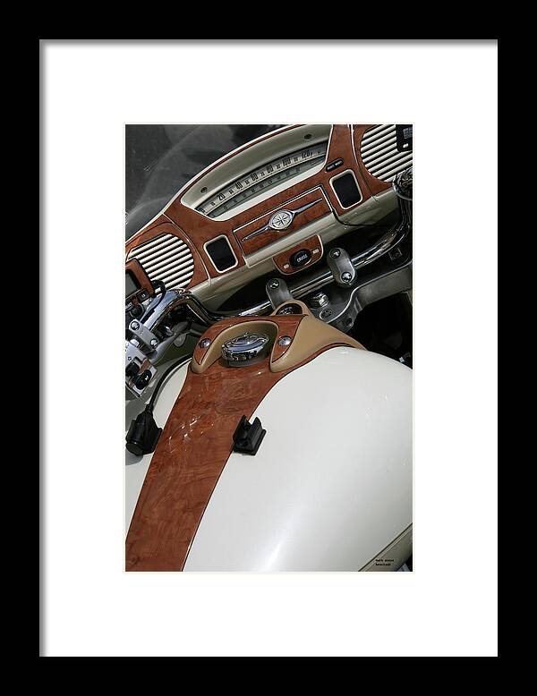 Motorcycles Framed Print featuring the photograph Retro look by Mark Alesse