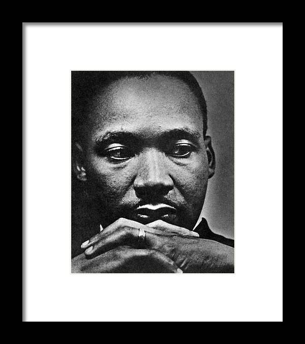African American Framed Print featuring the photograph Rev. Martin Luther King Jr. 1929-1968 by Everett