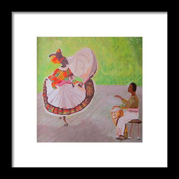 Rhythm Framed Print featuring the painting Rhythm and Dance by Jennylynd James