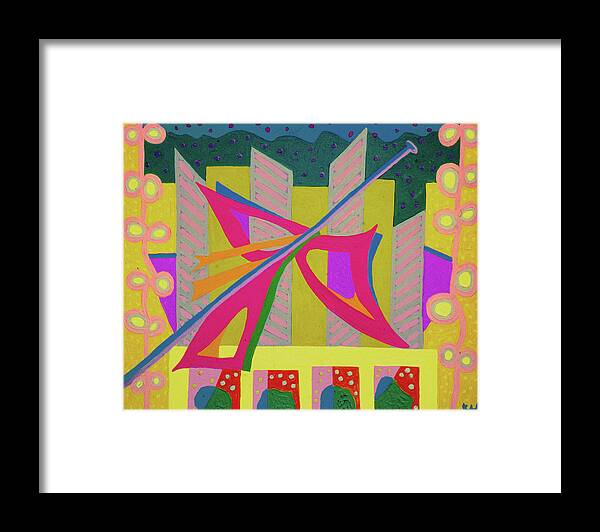 Pattern Art Framed Print featuring the painting Ribbon Madness by Rod Whyte