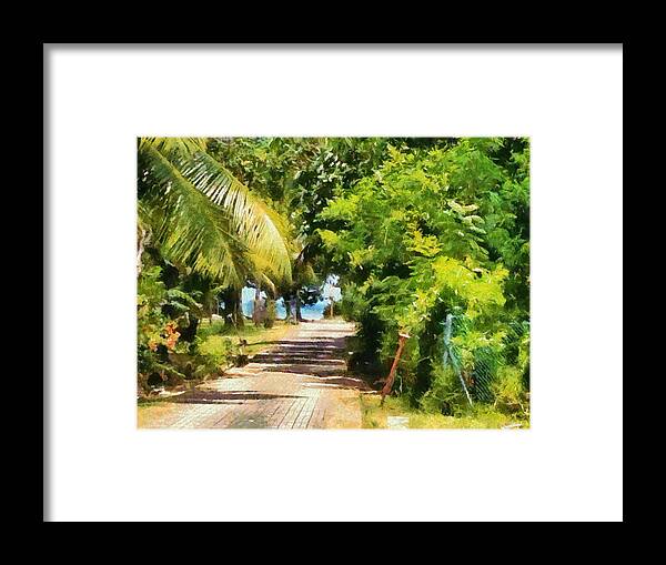 Path Framed Print featuring the photograph Rich green path by Ashish Agarwal