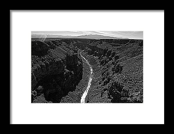 River Framed Print featuring the photograph Rio Grande Gorge by Anjanette Douglas
