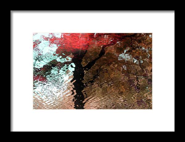 Ripples Framed Print featuring the photograph Ripples In Red by Carolyn Stagger Cokley