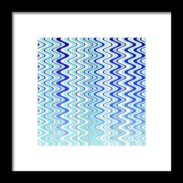 Abstract Framed Print featuring the digital art Ripples On The Lake by Ron Brown