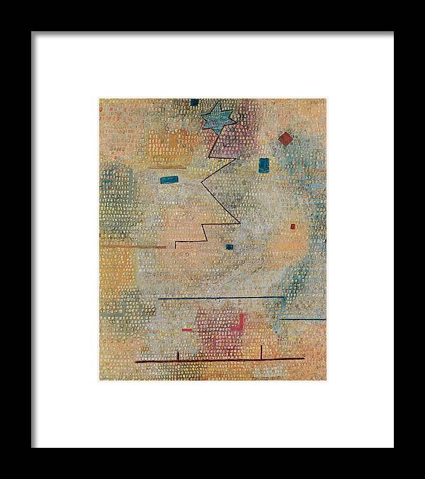 Paul Klee Framed Print featuring the painting Rising Star by Paul Klee