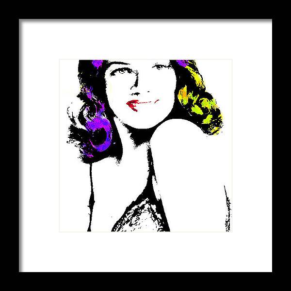 Rita Hayworth Framed Print featuring the photograph Rita Hayworth 2 by Emme Pons