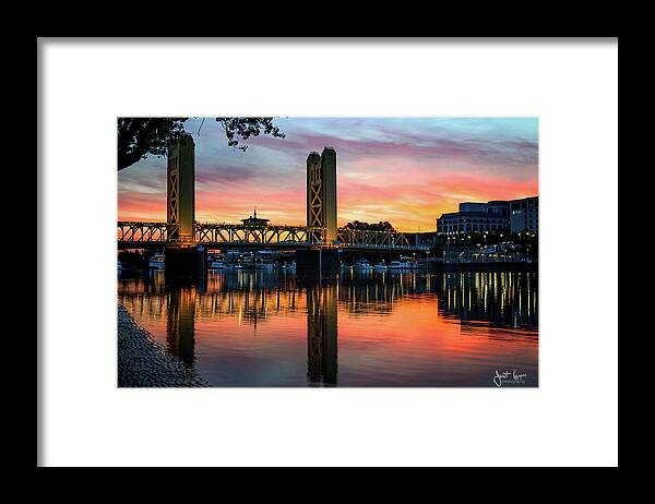 Sunrise Framed Print featuring the photograph River City Morning by Janet Kopper