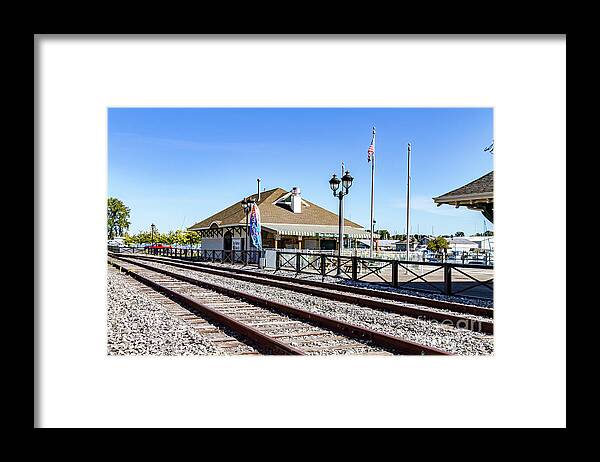 Rail Framed Print featuring the photograph River Front Dining by William Norton