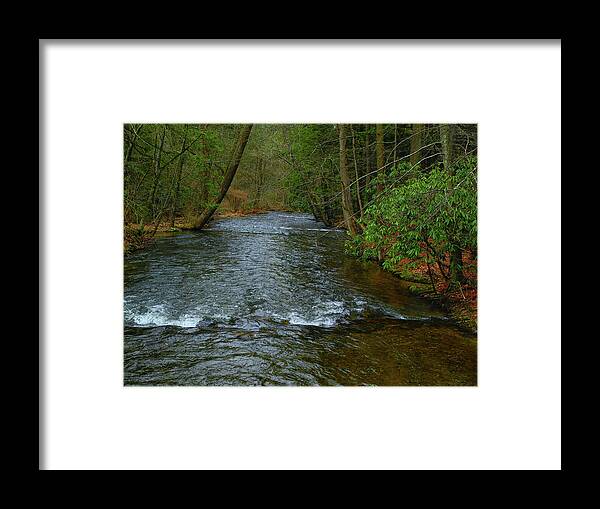 River In Caledonia State Park Along The At Framed Print featuring the photograph River in Caledonia State Park Along the AT by Raymond Salani III