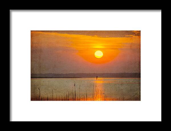 Sunset Framed Print featuring the photograph River of Light by Cathy Kovarik