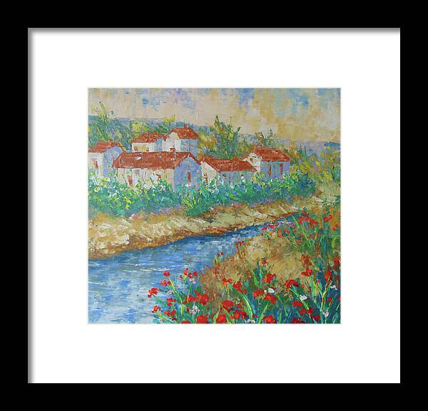 Provence Framed Print featuring the painting River of Provence by Frederic Payet