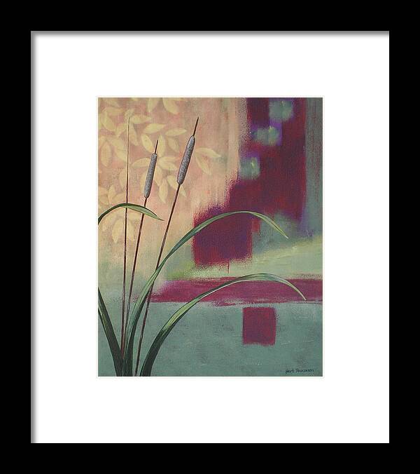 Plants Framed Print featuring the painting River Plant by Herb Dickinson