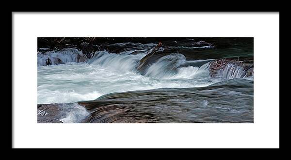 River Framed Print featuring the photograph River Rapids by Whispering Peaks Photography