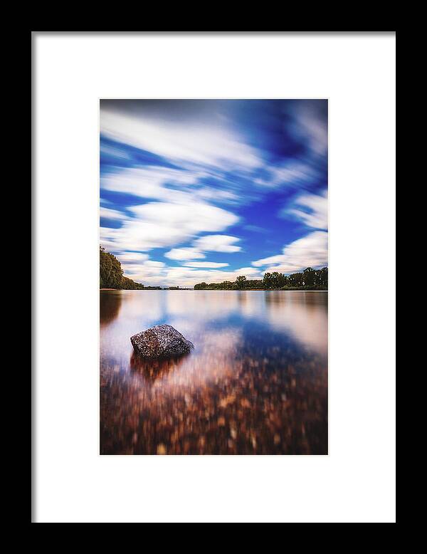 Worms Framed Print featuring the photograph River Rhine by Marc Braner