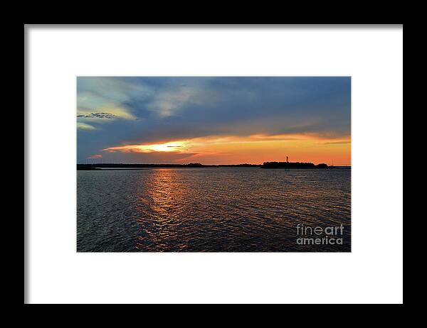 River Road Park Framed Print featuring the photograph River Road Park Sunset by Amy Lucid