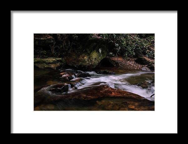 Photography Framed Print featuring the photograph River Rocks by Jessica Hamlyn