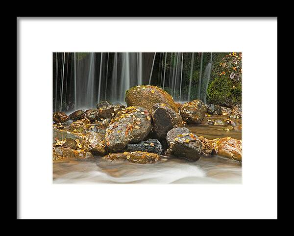 Water Framed Print featuring the photograph River Rocks by Scott Read