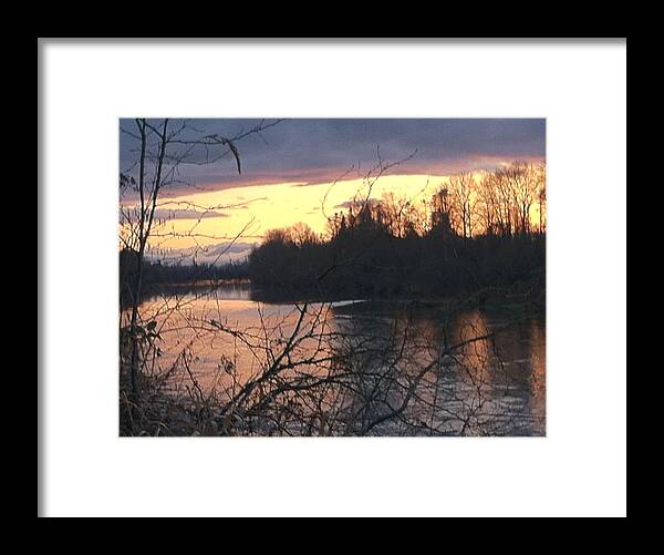 River Framed Print featuring the photograph River by Shari Chavira