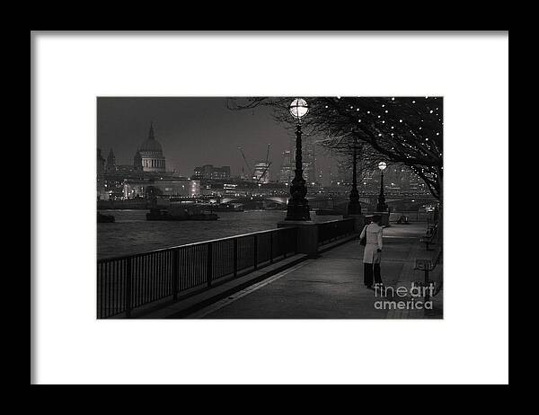 River Framed Print featuring the photograph River Thames Embankment, London by Perry Rodriguez