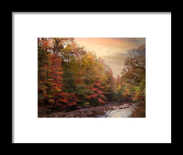 Autumn Framed Print featuring the photograph Riverbank Beauty by Jessica Jenney