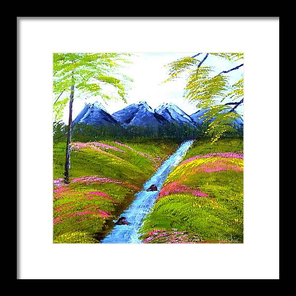 Riverside Framed Print featuring the painting Riverside by Faashie Sha