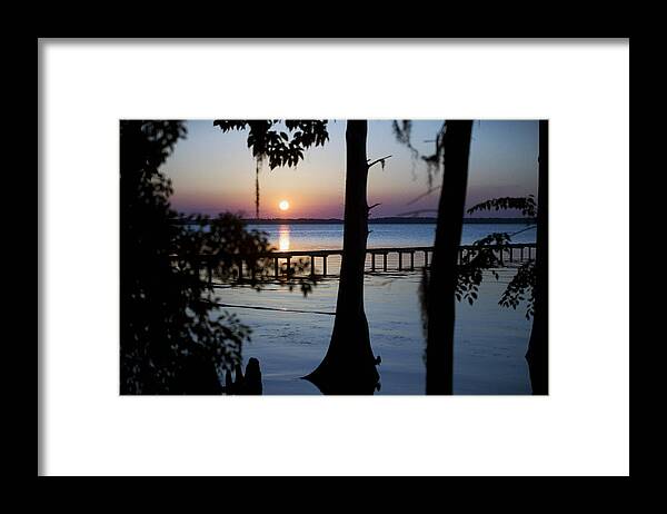 Riverside Framed Print featuring the photograph Riverside Sunset by Anthony Baatz