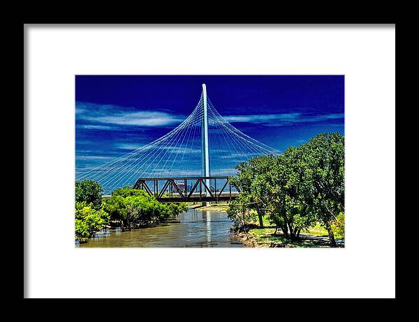 Bridge Framed Print featuring the photograph Riverview by Diana Mary Sharpton