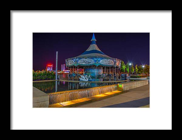 Carousel Framed Print featuring the photograph Riverwalk Carousel by Pravin Sitaraman