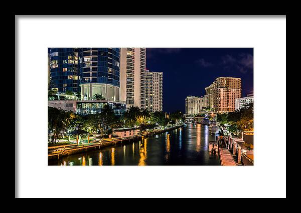 American Framed Print featuring the photograph Riverwalk Park in Fort Lauderdale FL by Rob Sellers