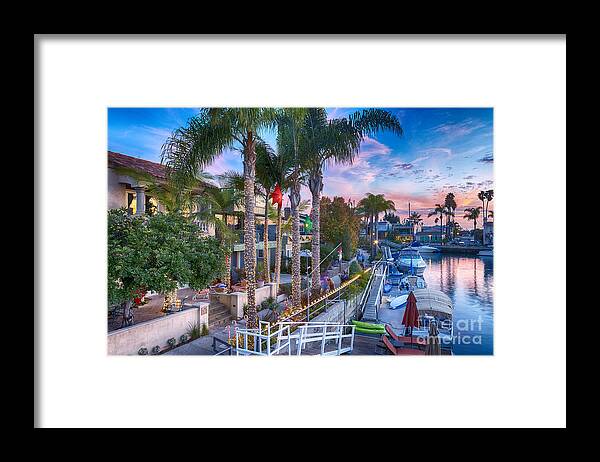 Naples Canals Framed Print featuring the photograph Rivo Alto Canal Naples 2 by David Zanzinger