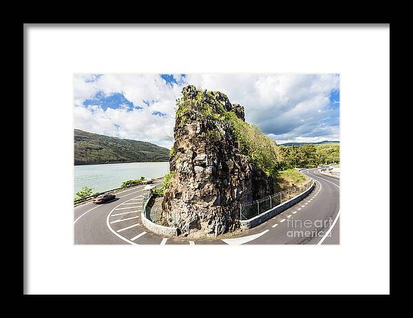Africa Framed Print featuring the photograph Road in Mauritius island by Didier Marti