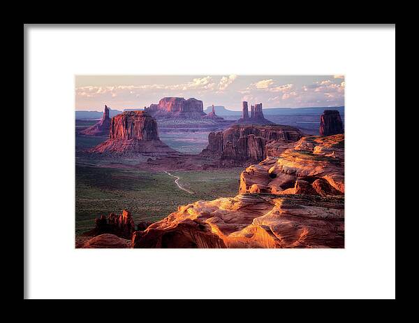 Sunset Framed Print featuring the photograph Road to Nowhere by Nicki Frates
