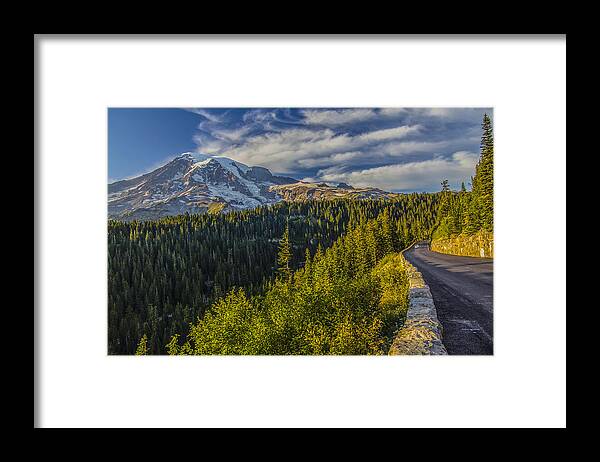 Mt Rainer Framed Print featuring the photograph Road to Paradise by Doug Scrima