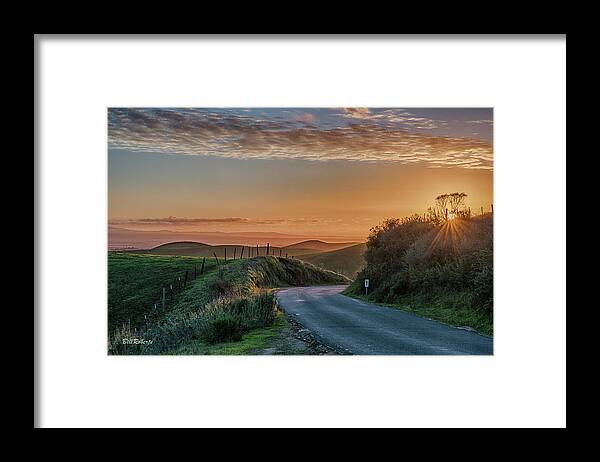 California Framed Print featuring the photograph Road to the Sunset by Bill Roberts