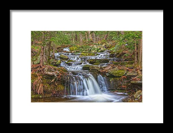 Waterfalls Framed Print featuring the photograph Roadside Water Wonder by Angelo Marcialis
