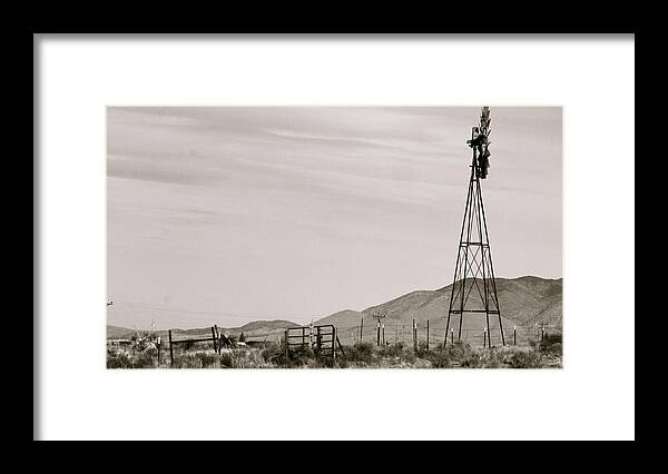 Sepia Framed Print featuring the photograph Roadtrip 6 by Meagan Paxton