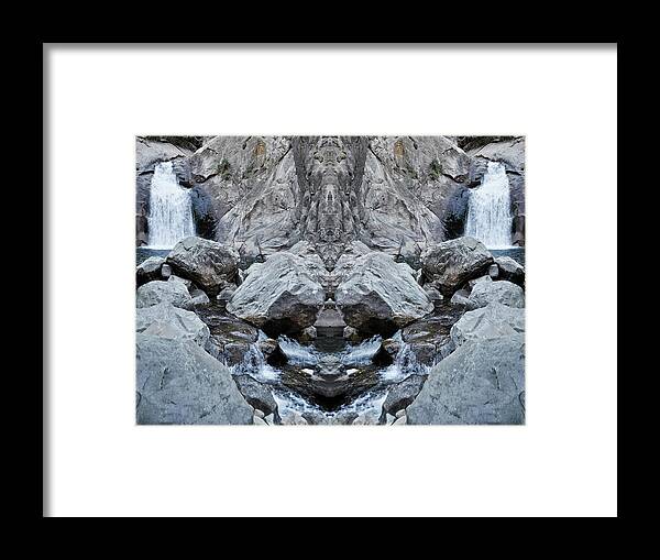 Sequoia National Park Framed Print featuring the photograph Roaring River Falls Mirror by Kyle Hanson