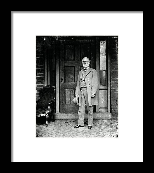 Robert E. Lee Framed Print featuring the photograph Robert E. Lee In Richmond, Virginia by Photo Researchers
