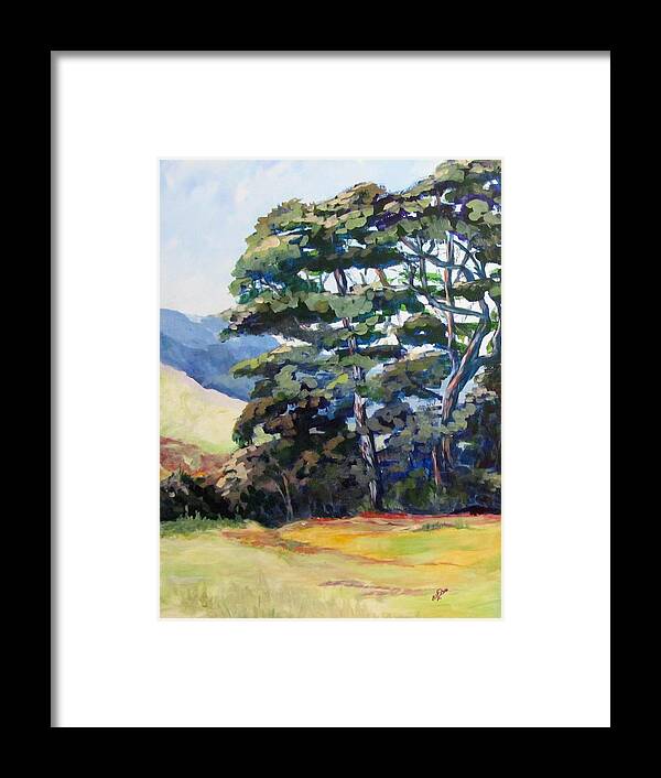 Trees Framed Print featuring the painting Robyn's Trees by Barbara O'Toole