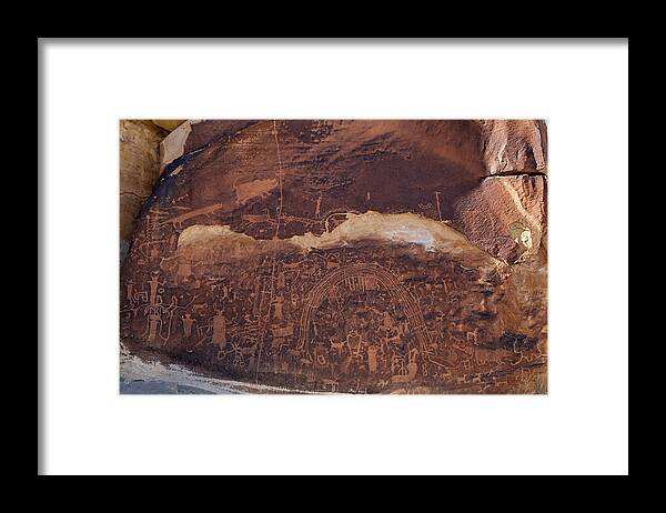 Petroglyph Panel Framed Print featuring the photograph Rochester Creek Panel by Kathleen Bishop